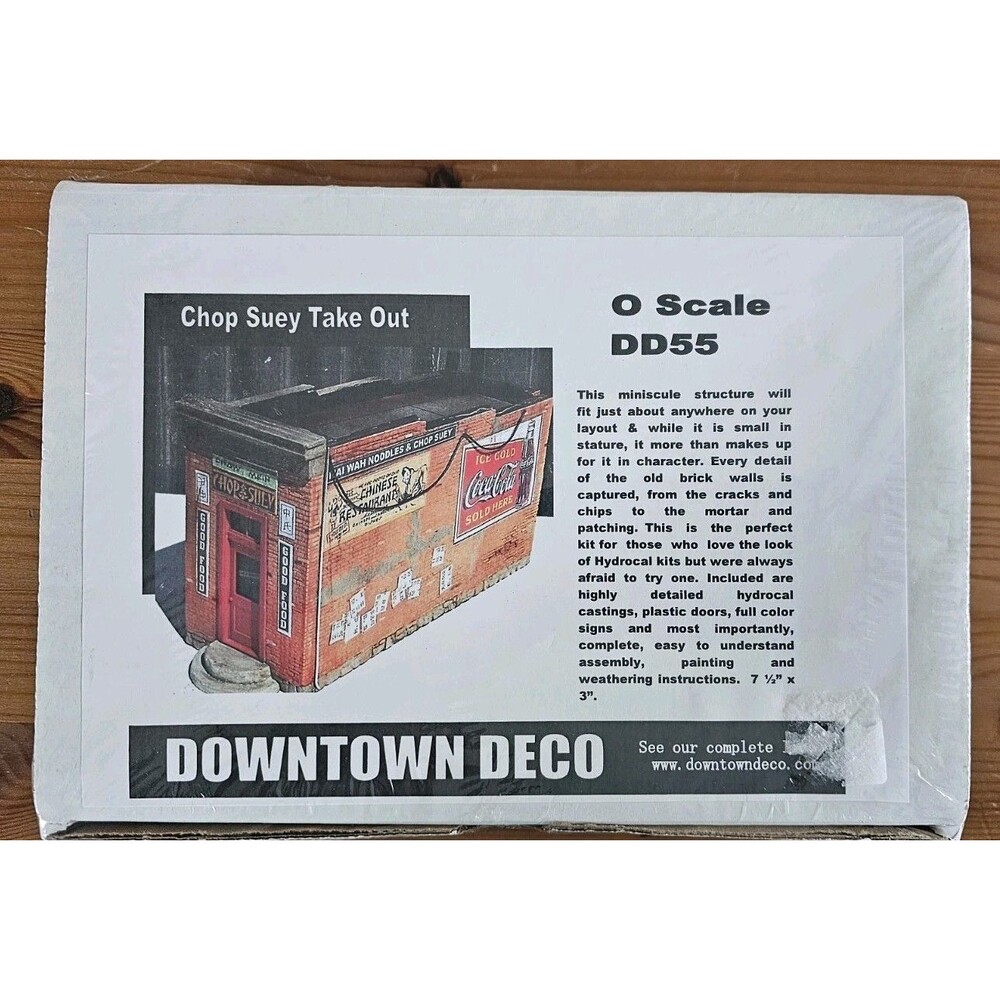 Downtown Deco DD-1064 HO Chop Suey Take Out Hydrocal Kit New USA made